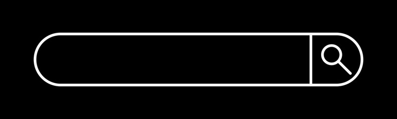 Barra buscador. Ilustraci&oacute;n vectorial en fondo negro
