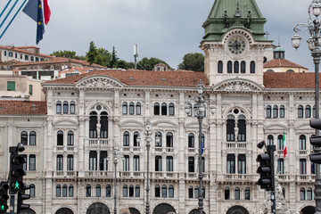 Obraz premium Comune di Trieste a piazza Unità d'Italia