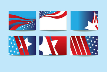 USA american template collection