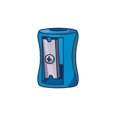 Pencil sharpener. Vector isolated illustration on a white background.