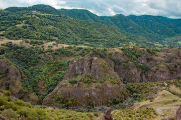 view of the mountains in the morning