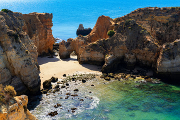 Fototapeta na wymiar View of Algarve seafront