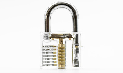 Transparent padlock
