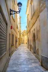 Fototapeta na wymiar This Ancient street is in the Maltese city of Mdina on the island of Malta.