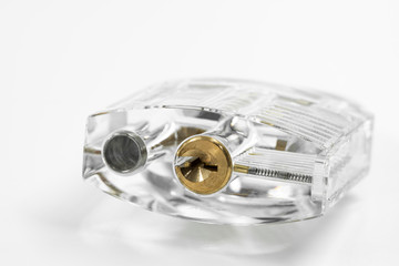 Transparent padlock