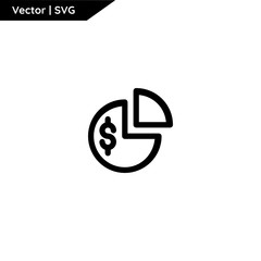 Fintech and business icon.