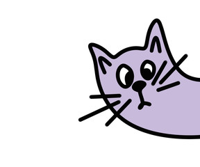 Kitty seamless pattern.Background for decoration of children's room.Template for wallpaper,poster or banner