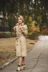 Fototapeta premium Autumn - fall season, casual style for womens. Fashionable clothes and outfit elements
