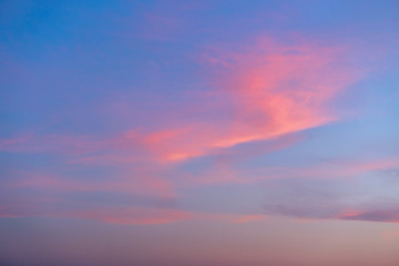 Beautiful dramatic Cloudscape on sunset, springtime.
