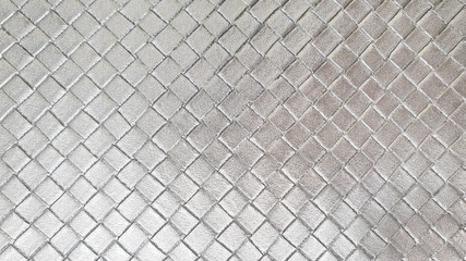 grey metallic leather in weave pattern background. interior upholstery material background.