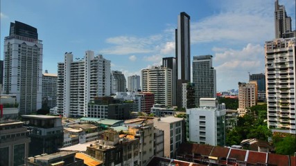 Time lapse at Bangkok city 