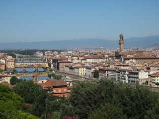Fototapeta na wymiar Vista su Firenze