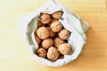 bag full of walnuts