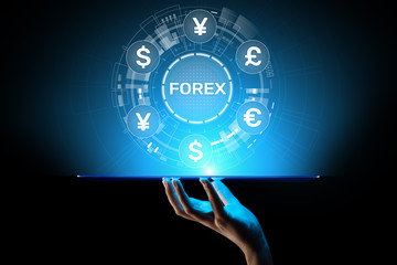 Forex trading Currencies exchange stock market Investment business concept on virtual screen.