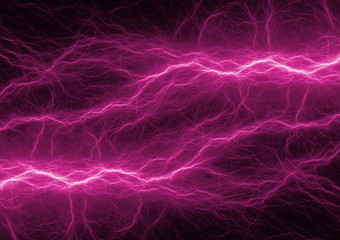 Purple neon plasma charge, abstract electrical background