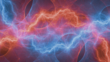 Hot and cold fractal lightning, plasma elements