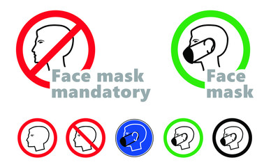 Stop coronavirus epidemic, bacteria cell. ( Covid-19 2019-nCoV, Covid-2019 ) Corona virus, mouth cap.  lockdown. Stay at home, stay safe. Social distancing Face mask. Self quarantine concept.