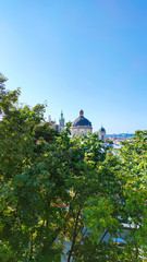 Naklejka premium Lviv City Old Architecture in the summer season