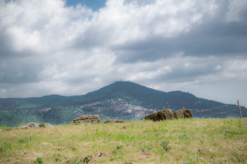 Obraz premium Panoramica monti Prenestini - Tiburtini