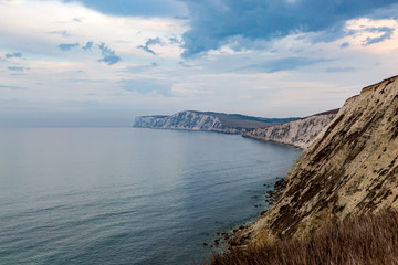 The Chalk Cliffs on the Isle of Wight Coast