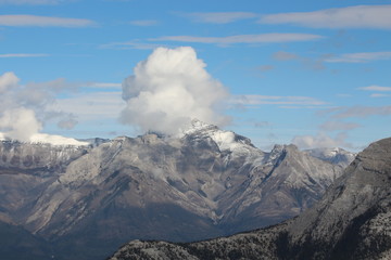 Fototapeta na wymiar Views from Sulphur Mountain Banff