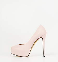 highheel on a white background.

