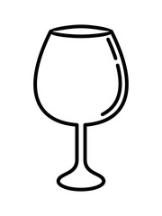 LINEAR DRAWING OF A MIXED DRINKS CUP ON A WHITE BACKGROUND