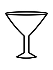 LINEAR DRAWING OF A MIXED DRINKS CUP ON A WHITE BACKGROUND