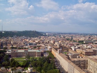 Fototapeta na wymiar aerial view Rome