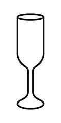 LINEAR DRAWING OF A MIXED DRINKS CUP ON A WHITE BACKGROUND