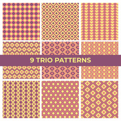 Triangle pattern / Trio Pattern