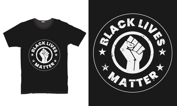 black lives matter typography t shirt design