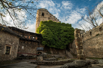 Fototapeta na wymiar Chojnik, old castle in the mountains, Poland
