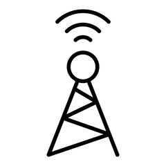 Naklejka premium Signal transmitter icon