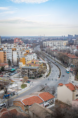 Obraz premium aerial view of Plovdiv