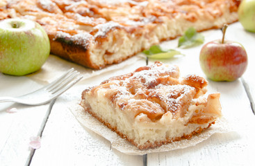 Apfelkuchen Apfel Kuchen Äpfel Blechkuchen