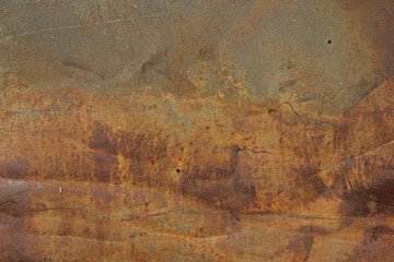 Dark worn rusty metal texture background. Horizontal