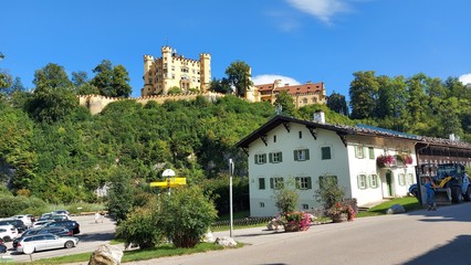 Fototapeta na wymiar view of the old town, Neuschwanstein castle
