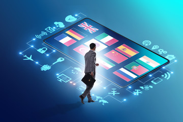 Concept of online foreign language translation and learning