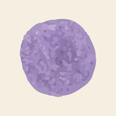 Violet purple lavender watercolor circle. Watercolor circle background texture art design template for logo, icon, sign. Vector watercolor circle elements for creative design. Vector illustration.