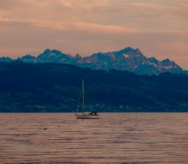 sailboat on the lake