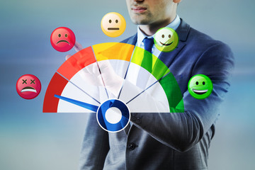 Concept of customer satisfaction with meter