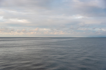 View of tranquility with the horizon of the sea. Colombia