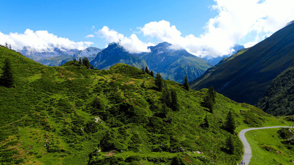 Amazing Switzerland from above - Mountain Lake Truebsee - travel photography