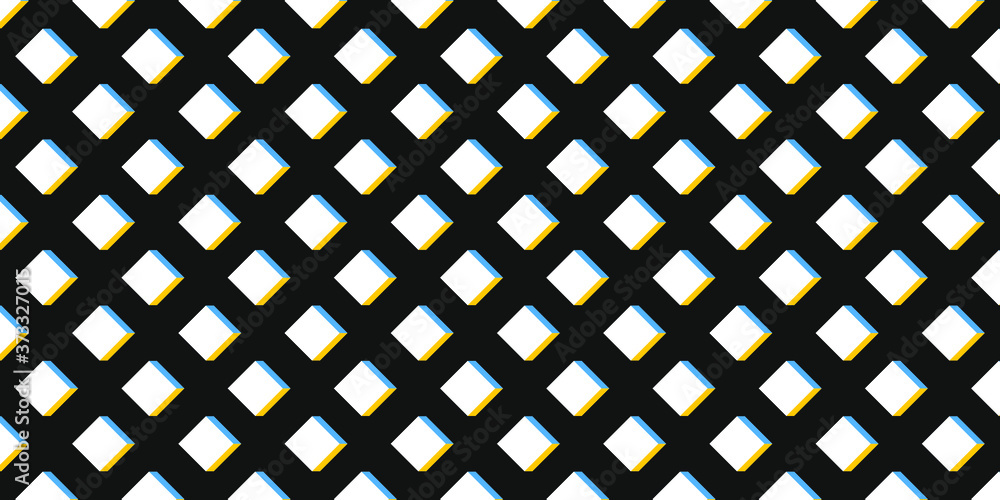 Poster mosaic abstract geometric art rhombus pattern vector background