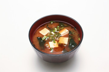 Aka Miso Soup - Tofu and wakame