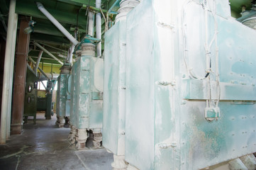 Obraz premium Electrical mill machinery for the production of wheat flour