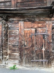 old wooden door