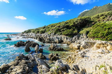 Batterie Di Punta Rossa - The coast of southern Italy in the Punta Rossa area not far from the city of San Felice Circeo