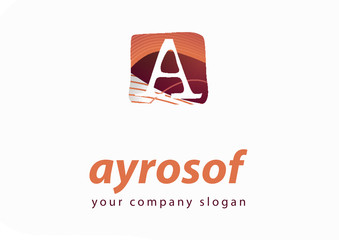 letter A logo Template for your company